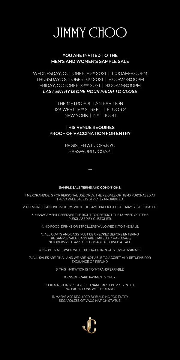 Jimmy choo 2025 black friday